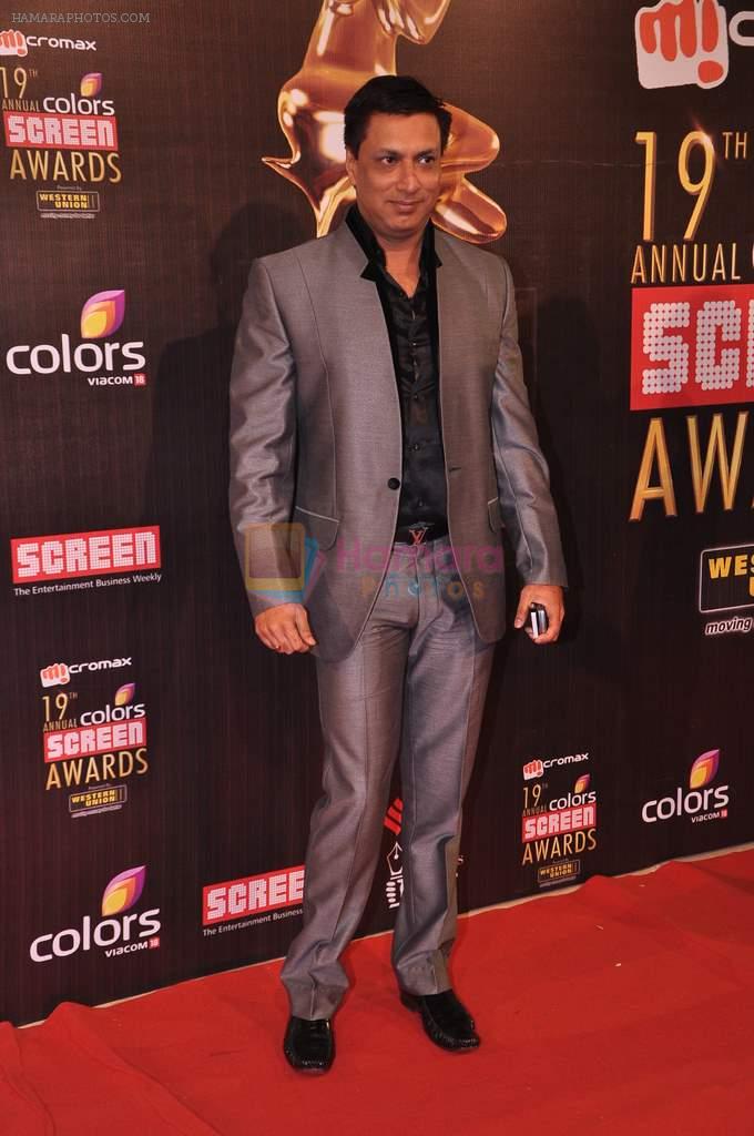 Madhur Bhandarkar at Screen Awards red carpet in Mumbai on 12th Jan 2013
