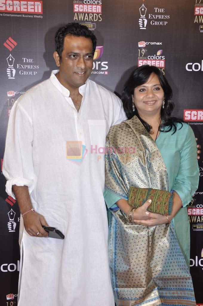 Anurag Basu at Screen Awards red carpet in Mumbai on 12th Jan 2013