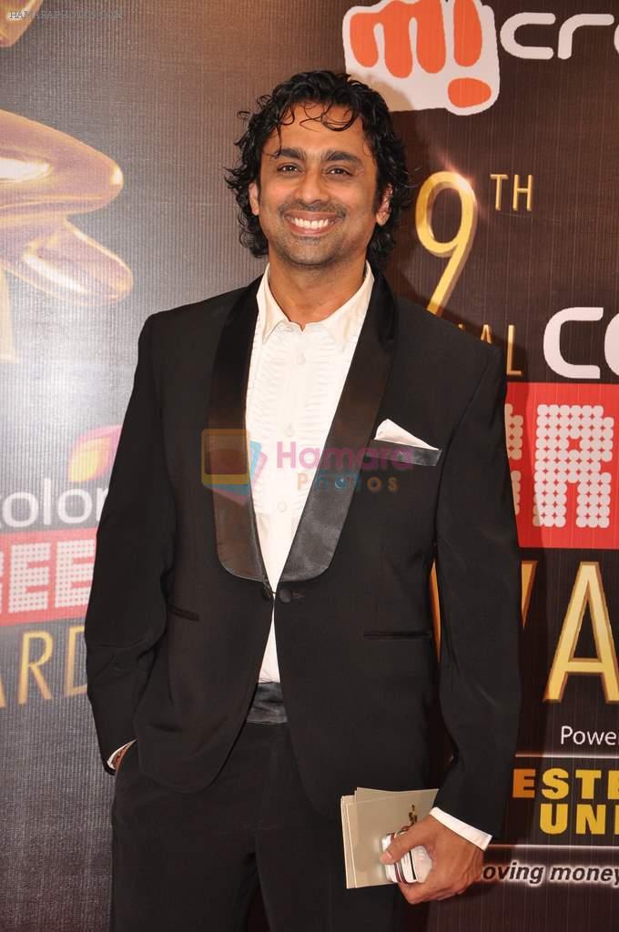 Anuj Saxena at Screen Awards red carpet in Mumbai on 12th Jan 2013