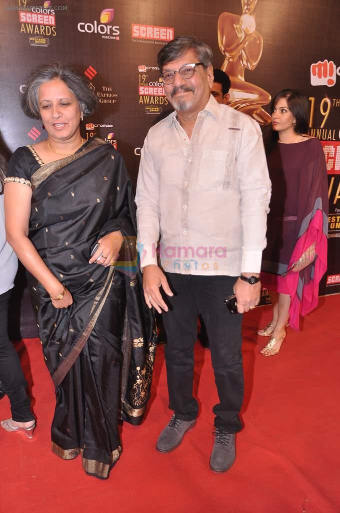 Amole Palekar at Screen Awards red carpet in Mumbai on 12th Jan 2013