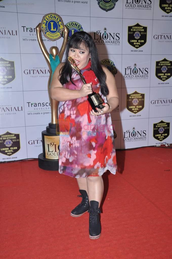 Bharti Singh at Lions Gold Awards in Mumbai on 16th Jan 2013