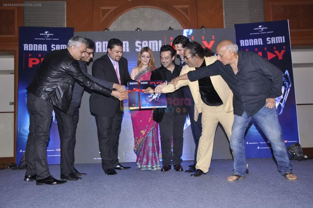 Fardeen Khan, Adnan Sami, Talat Aziz, Hariharan, Mahesh Bhatt at Adnan Sami press play album launch in J W Marriott, Mumbai on 17th Jan 2013