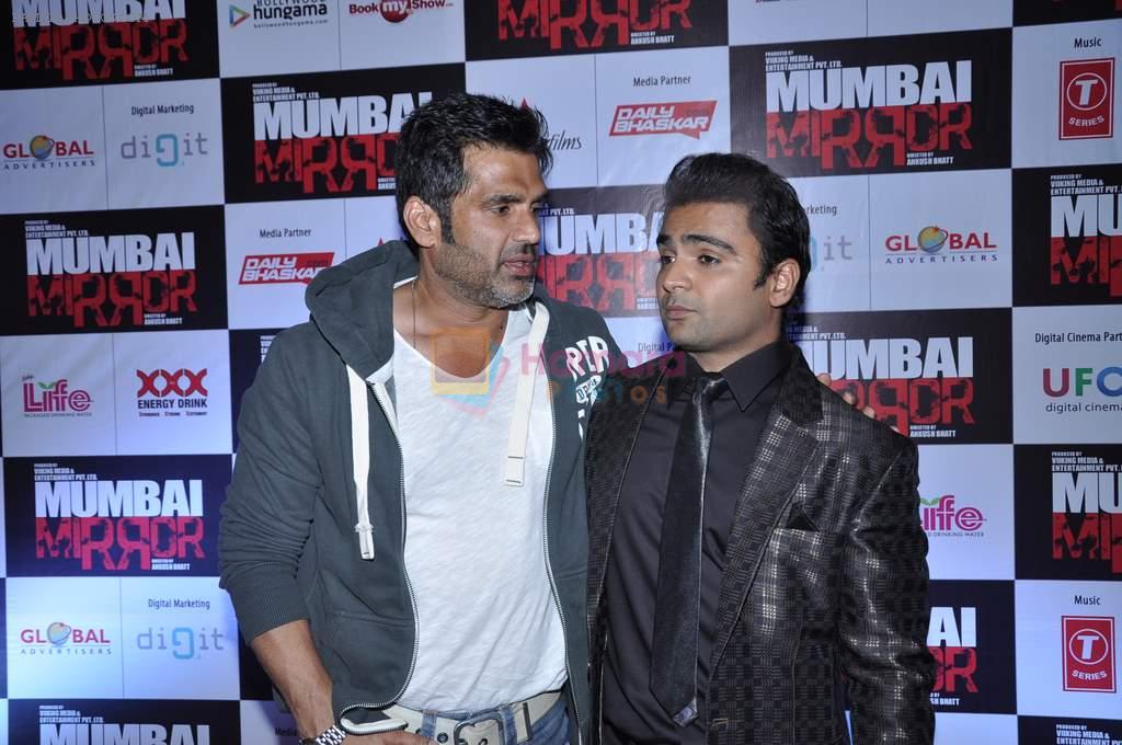 Sunil Shetty, Sachiin Joshi  at Mumbai Mirror premiere in PVR, Mumbai on 17th Jan 2013