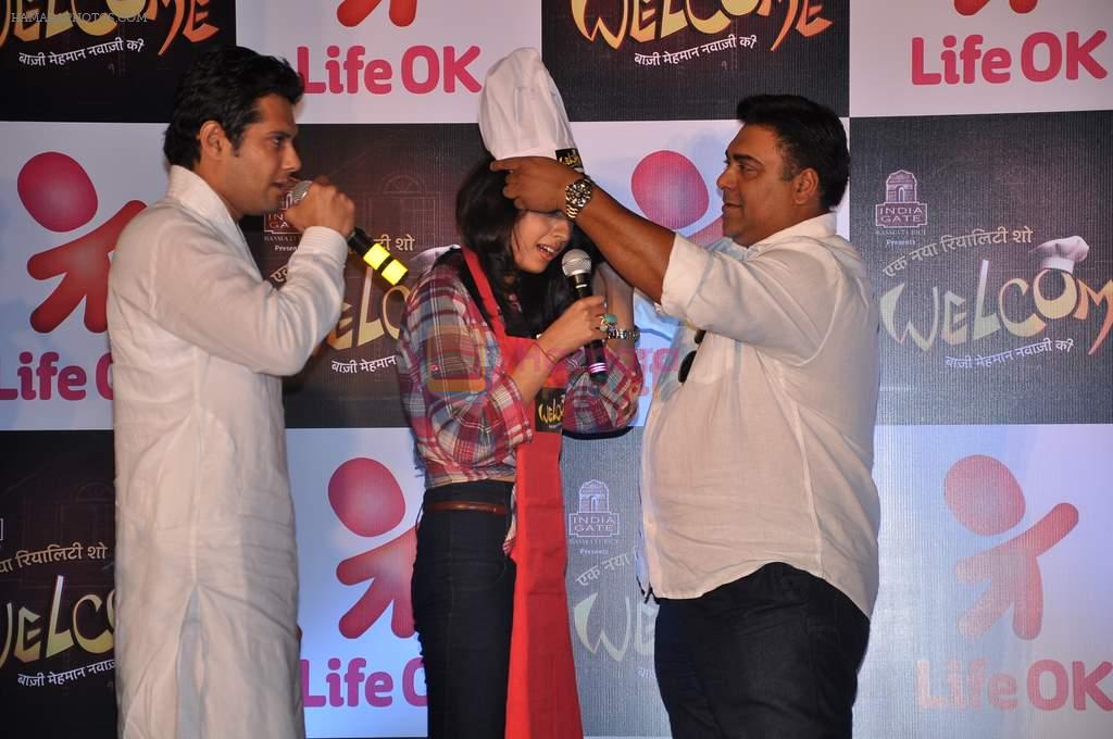Aishwarya Sakhuja at the press conference of Life OK's new reality show Welcome in Mumbai on 18th Jan 2013