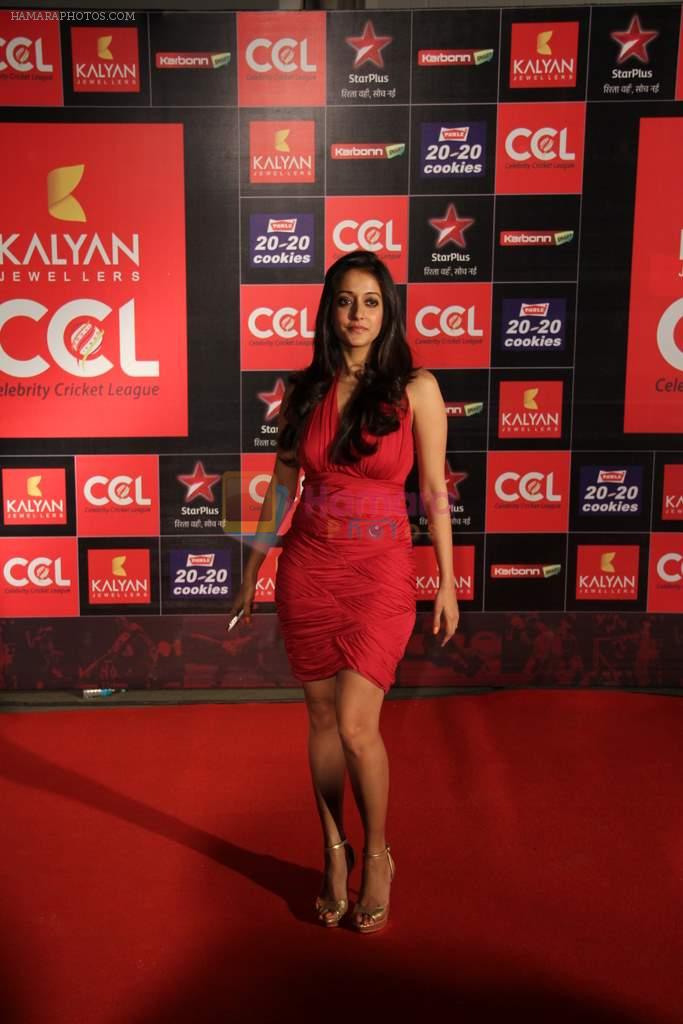 Raima Sen at CCL red carpet in Mumbai on 19th Jan 2013