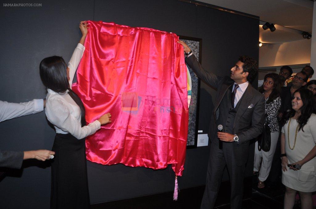 Abhishek Bachchan inaugurates radhika goenka's art exhibition in Tao Art Gallery, Mumbai on 21st Jan 2013