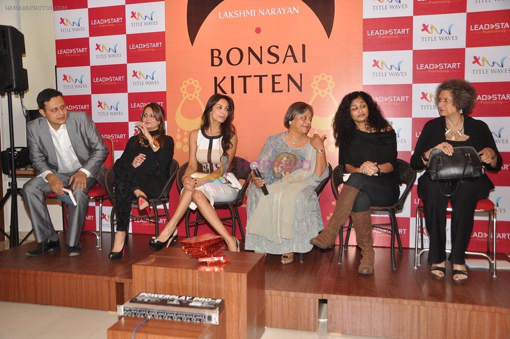 Amrita Arora, Malaika Arora Khan, Gauri Shinde at Leadstart book Bonsai  Kitten Launch in Mumbai on 24th Jan 2013