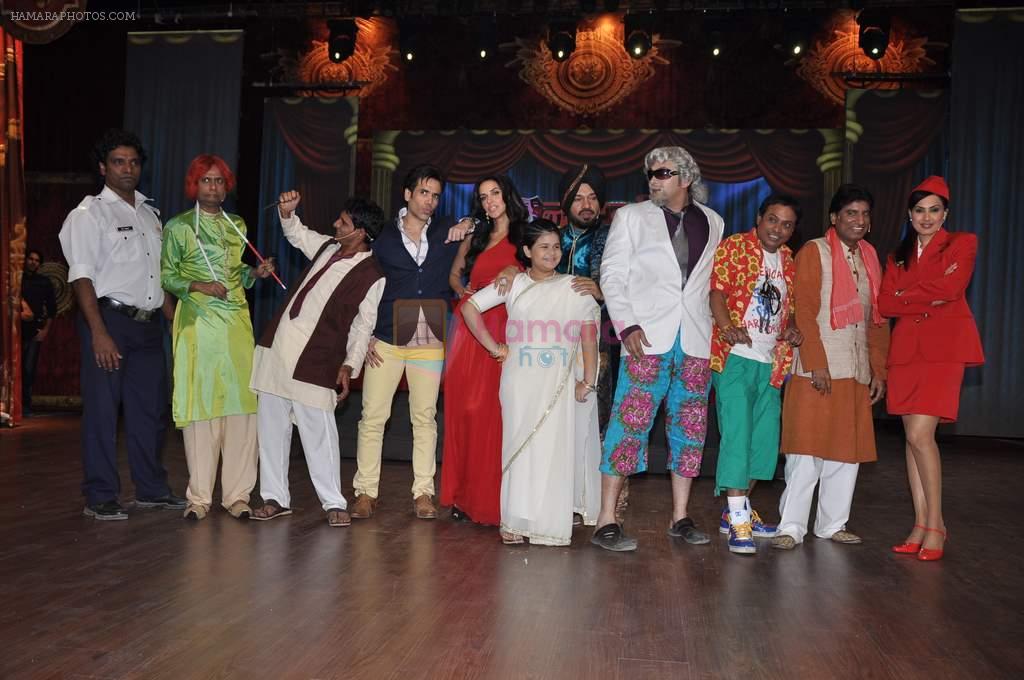 Tusshar Kapoor, Neha Dhupia at the launch of Colors TV Serial Nautanki - The Comedy Theatre in Filmcity, Mumbai on 25th Jan 2013