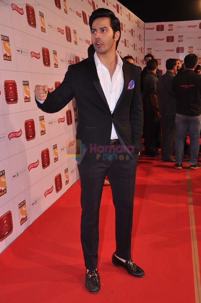 Varun Dhawan at Stardust Awards 2013 red carpet in Mumbai on 26th jan 2013