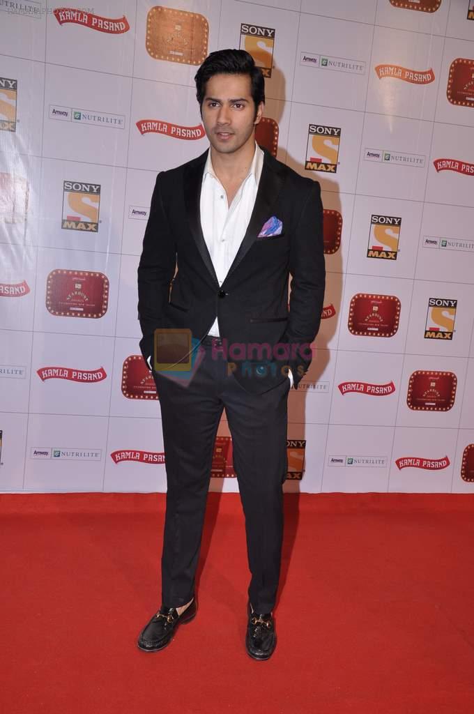 Varun Dhawan at Stardust Awards 2013 red carpet in Mumbai on 26th jan 2013