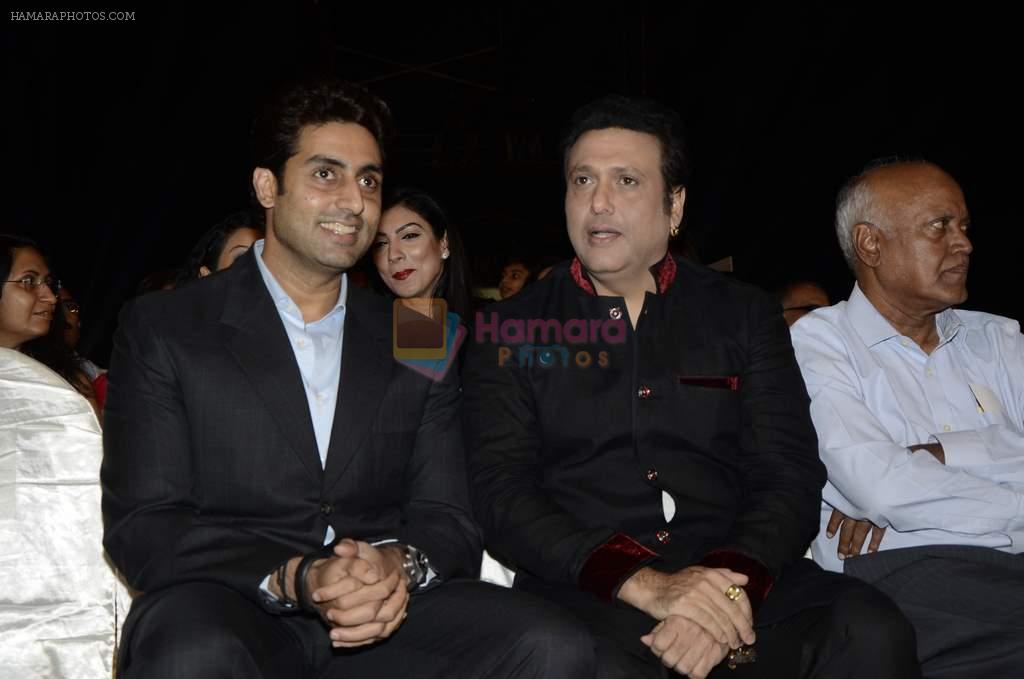 Abhishek Bachchan, Govinda at Global Sounds Of Peace live concert in Andheri Sports Complex, Mumbai on 30th Jan 2013