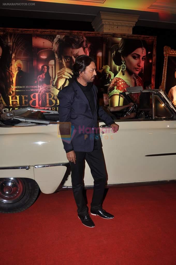 Irrfan Khan at the Trailor launch of Saheb Biwi Aur Gangster Returns in J W Marriott, Mumbai on 31st Jan 2013