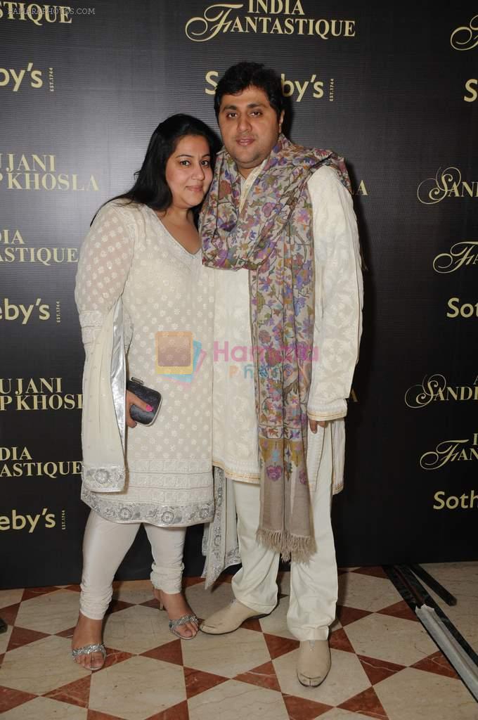 Devita and Vidhur Khanna at the event SOTHEBY's PRESENTS INDIA FANTASTIQUE in The Imperial, New Delhi on 31st Jan 2013