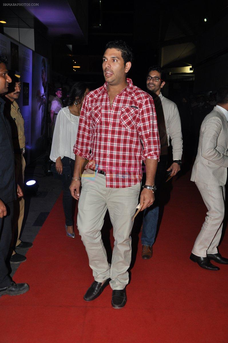 Yuvraj Singh at the Premiere of Midnight's Children in PVR, Pheonix, Mumbai on 31st Jan 2013