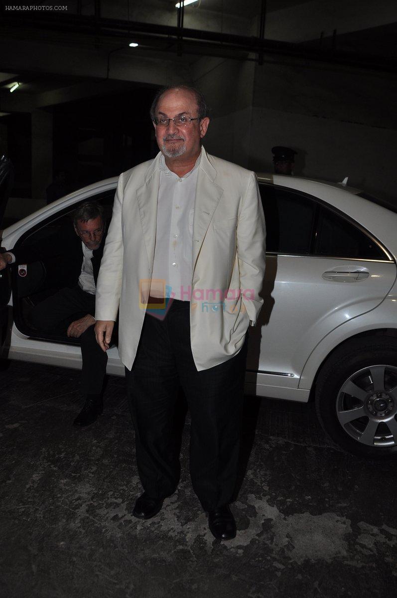 Salman Rushdie at the Premiere of Midnight's Children in PVR, Pheonix, Mumbai on 31st Jan 2013