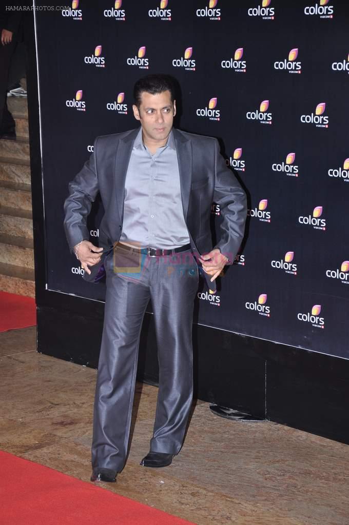 Salman Khan at Colors bash in Grand Hyatt, Mumbai on 2nd Feb 2013