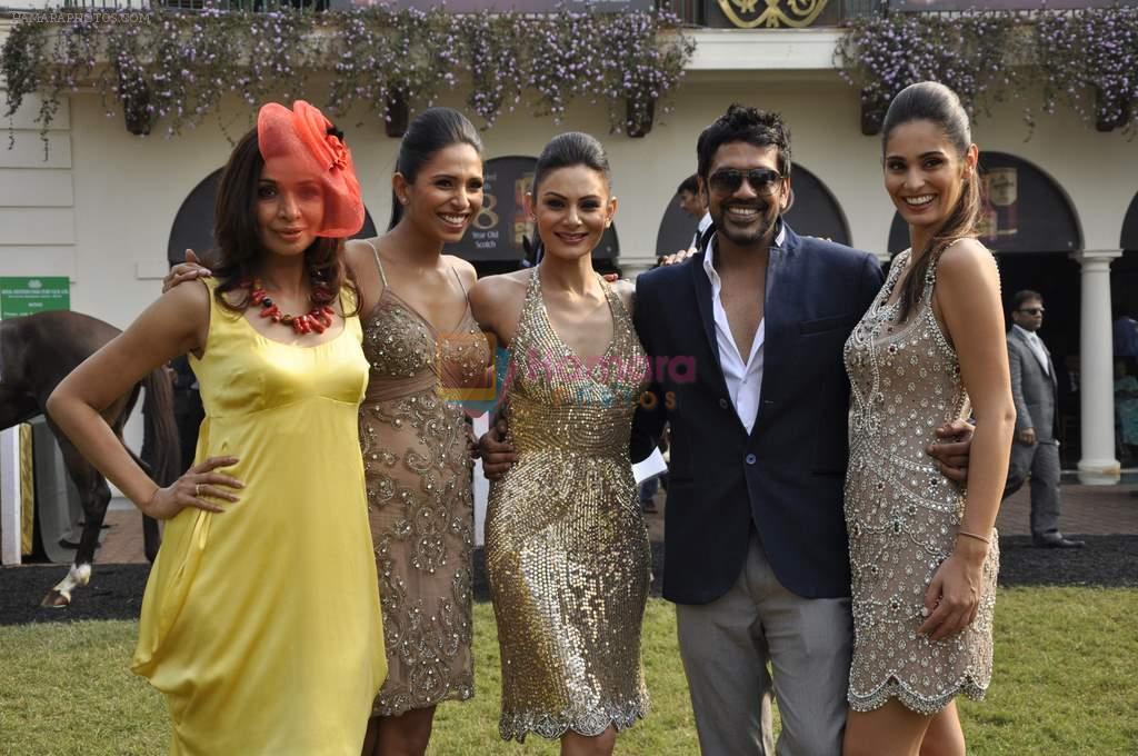 Achala Sachdev, Rocky S, Candice Pinto, Aanchal Kumar, Bruna Abdullah at McDowell Signature Premier Indian Derby 2013 day 1 in Mumbai on 3rd Feb 2013