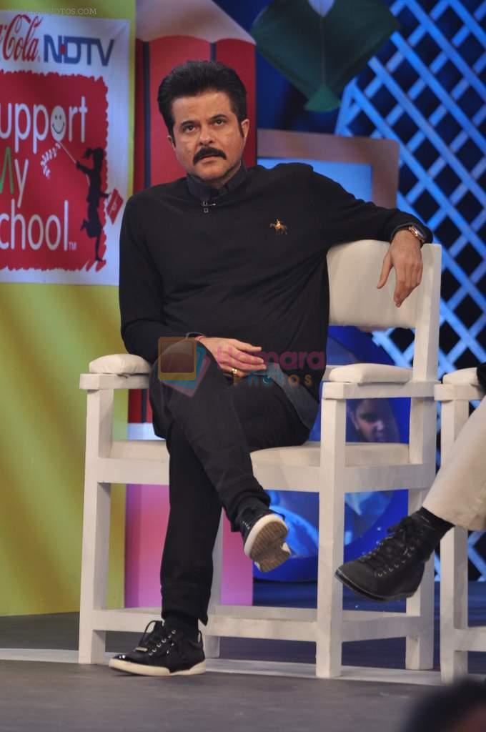 Anil Kapoor at NDTV Support My school 9am to 9pm campaign which raised 13.5 crores in Mumbai on 3rd Feb 2013