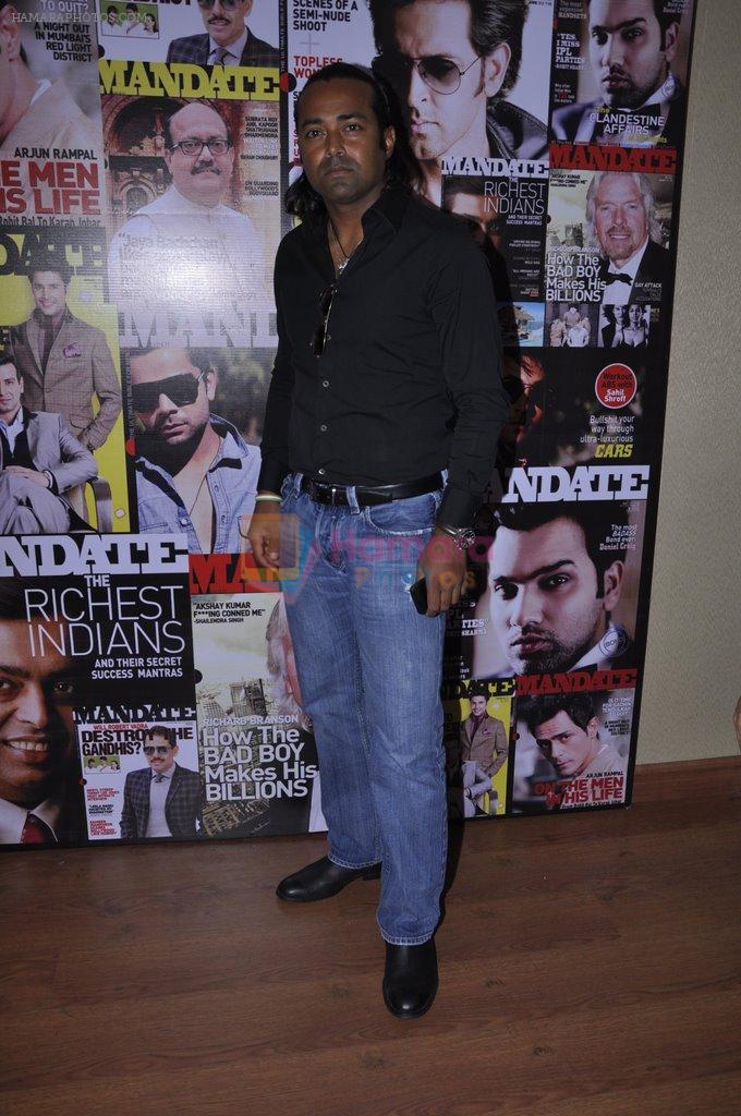 Leander Paes at Mandate mag launch in Magna House, Mumbai on 5th Feb 2013