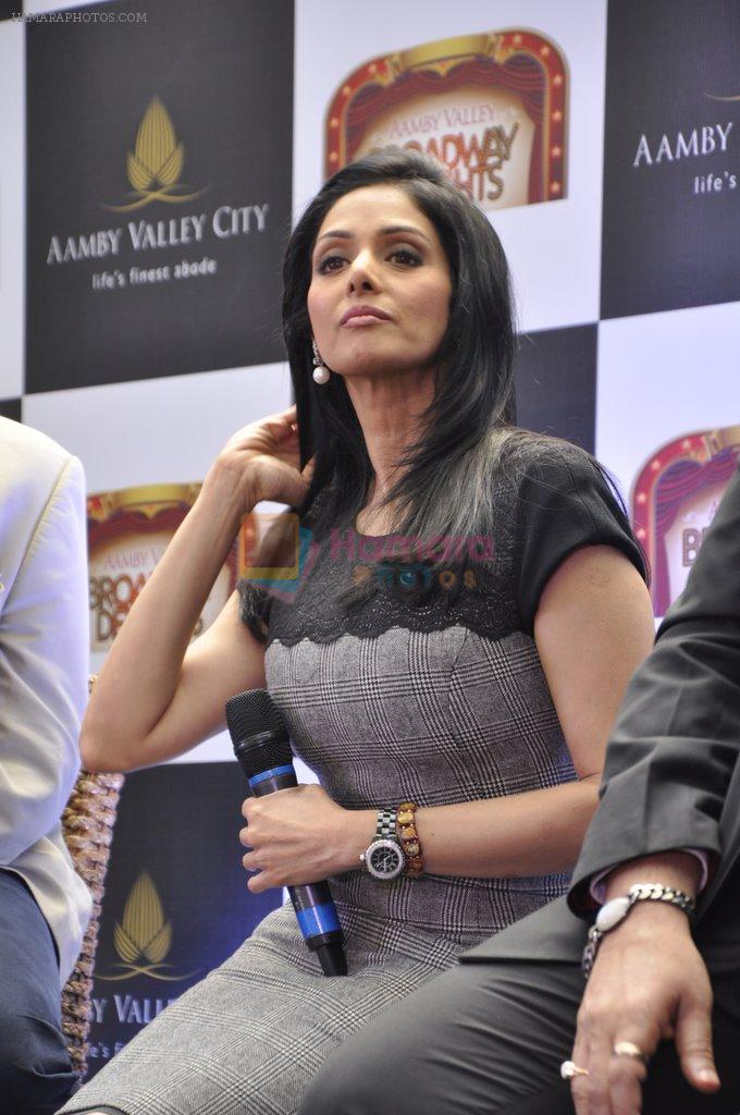 Sridevi at Aamby Valley Broadway Delights launch in Sahara Star, Mumbai on 6th Feb 2013