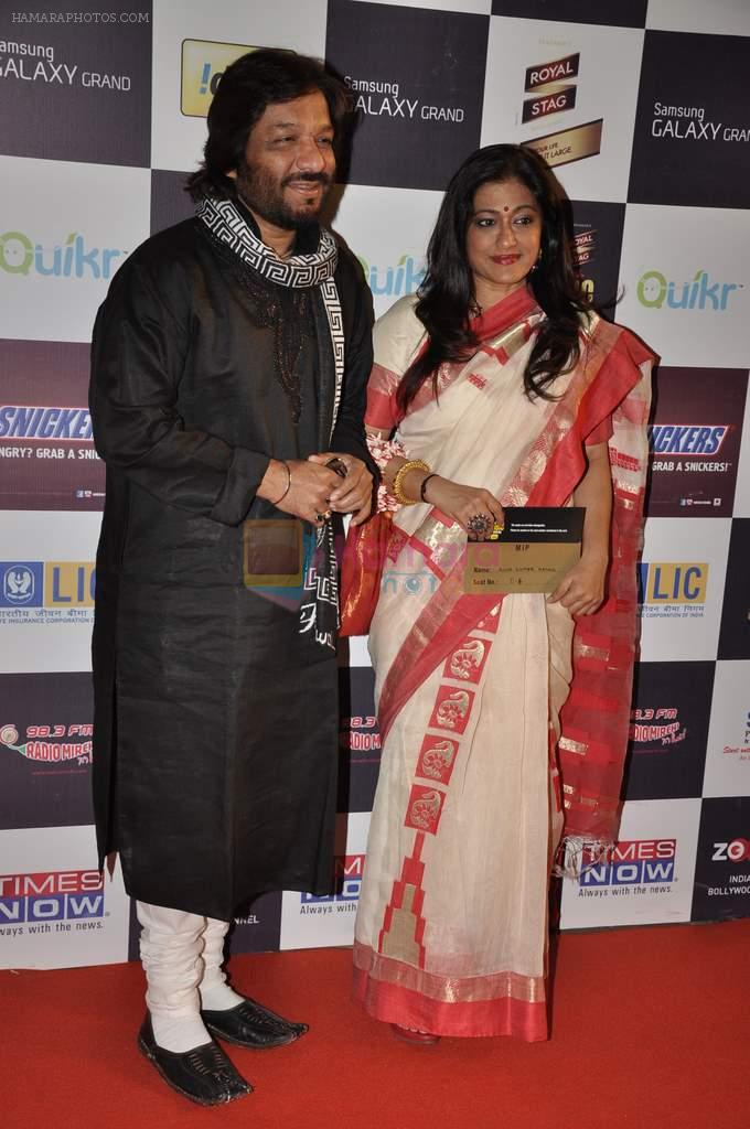Roop Kumar Rathod, Sonali Rathod at Radio Mirchi music awards red carpet in Mumbai on 7th Feb 2013