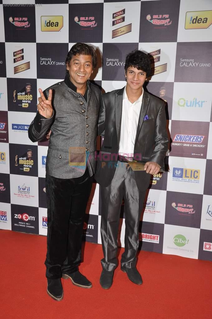 Aadesh Shrivastav at Radio Mirchi music awards red carpet in Mumbai on 7th Feb 2013