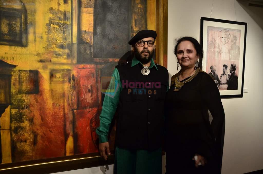 paresh maity with kalpana shah at Tao Art Gallery's 13th Anniversary Show in Mumbai on 7th Feb 2013