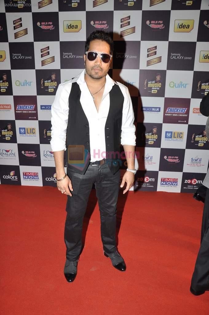 Mika Singh at Radio Mirchi music awards red carpet in Mumbai on 7th Feb 2013