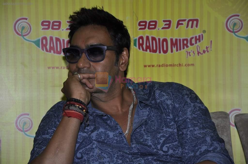 Ajay Devgan at radio mirchi in Parel, Mumbai on 8th Feb 2013
