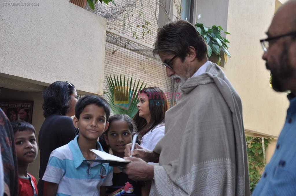 Amitabh Bachchan pledge their support towards the girl child through Plan India at his home on 9th Feb 2013