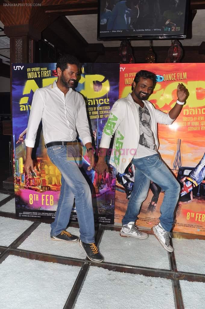 Remo D Souza, Prabhu Deva at Any Body Can Dance success bash in Shock, Mumbai on 9th Feb 2013