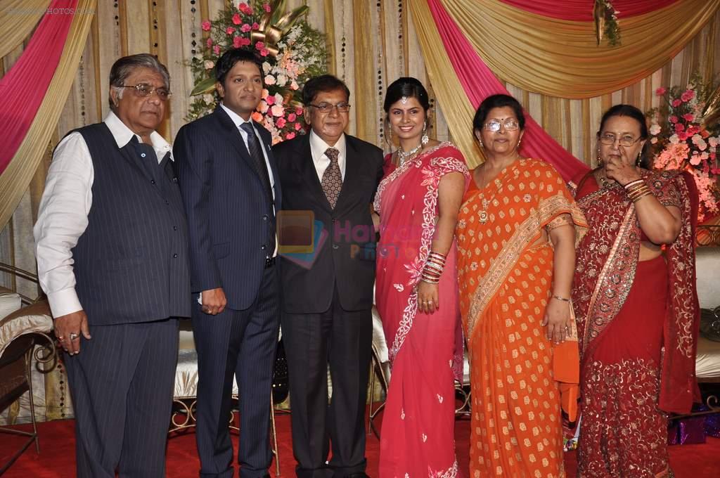 Anjan Shrivastav at Anjan Shrivastav son's wedding reception in Mumbai on 10th Feb 2013