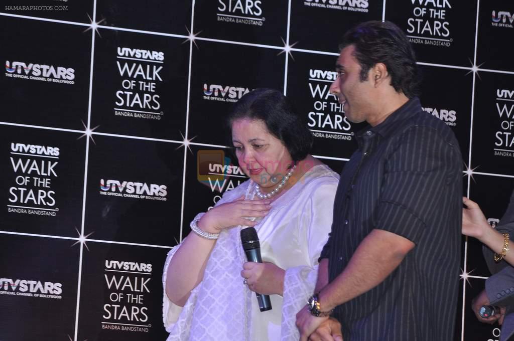 Uday Chopra, Pamela Chopra at UTV Walk the stars with Yash Chopra in Mumbai on 11th Feb 2013