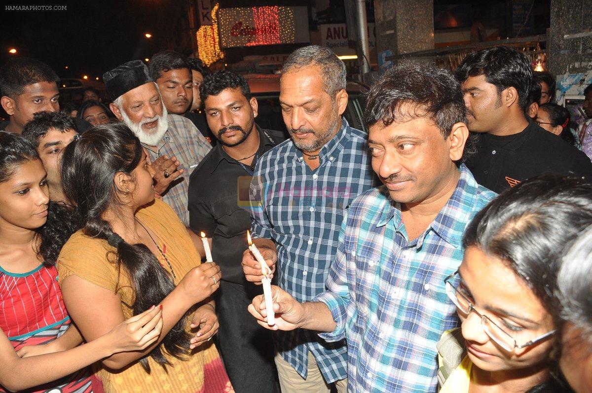 Ram Gopal Varma, Nana Patekar at the Audio release of The Attacks Of 26-11 in Leopold, Mumbai on 11th Feb 2013