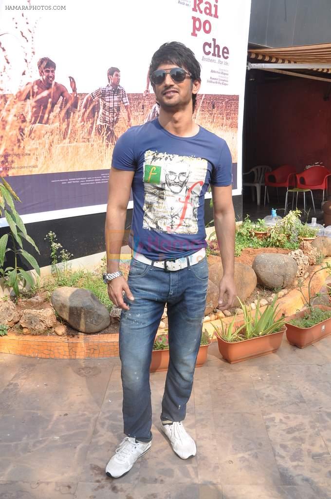 Sushant Singh Rajput at Kai Po Che promotions in Enrich Salon, Mumbai on 15th Feb 2013