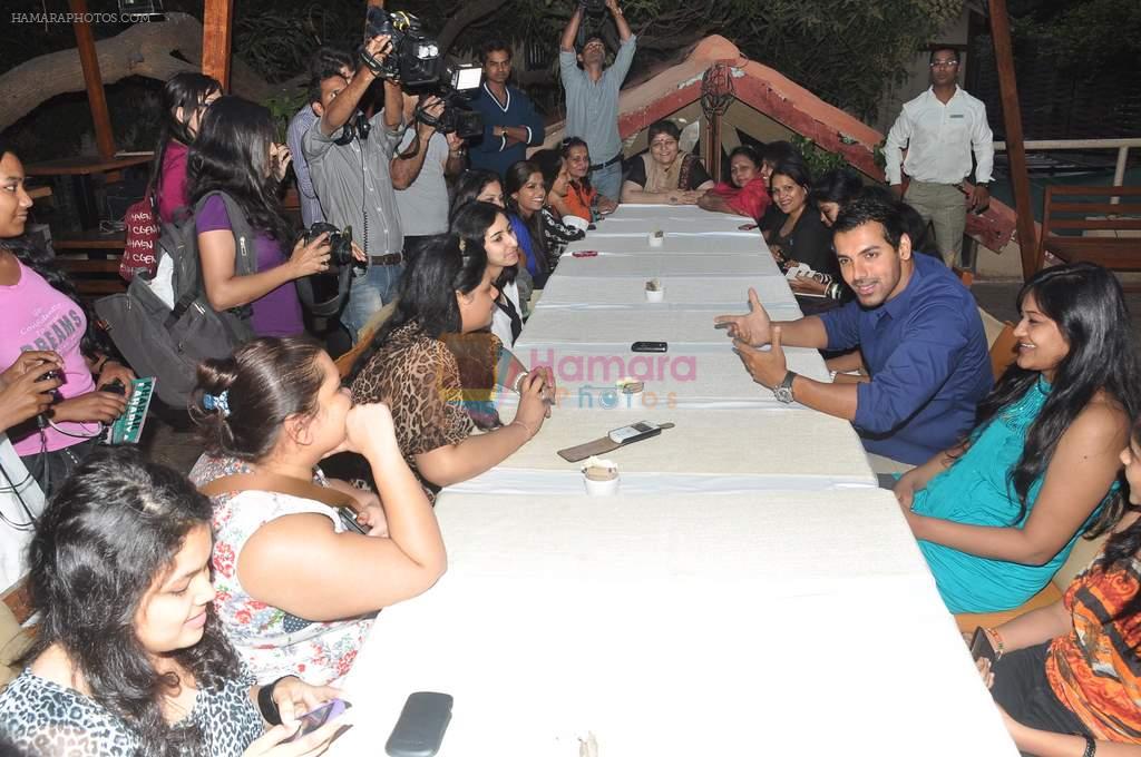 John Abraham date with feamle journalists in Mumbai on 16th Feb 2013