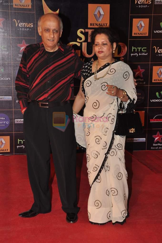 Mukesh Bhatt at Star Guild Awards red carpet in Mumbai on 16th Feb 2013