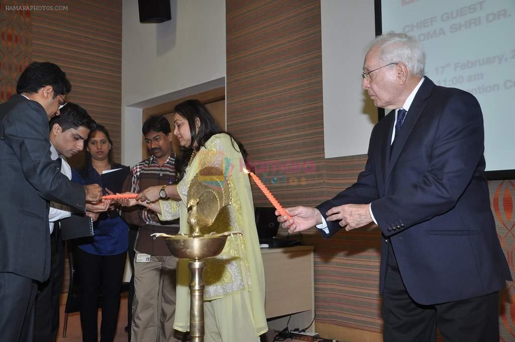 Tina Ambani and Dr. Udwadia at the launch of Liver Transplant centre at Kokilaben Dhirubhai Ambani Hospital in Mumbai on 17th Feb 2013