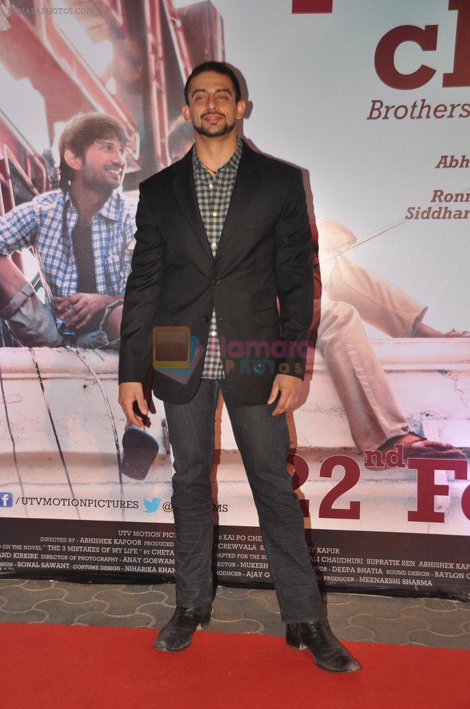 Arunoday Singh at Kai po Che premiere in Mumbai on 18th Feb 2013