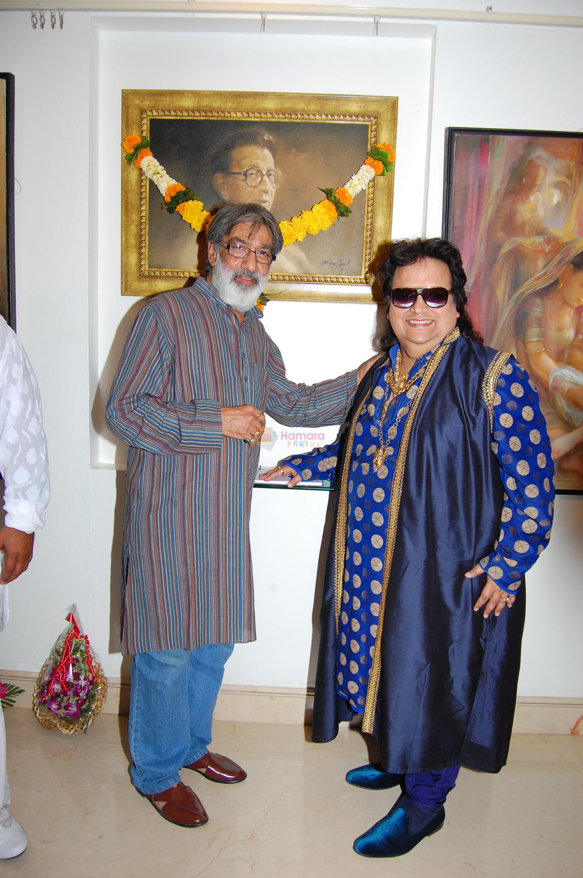 Bappi Lahiri at Prithvi Soni's Color of Arts in Mumbai on 16th Feb 2013