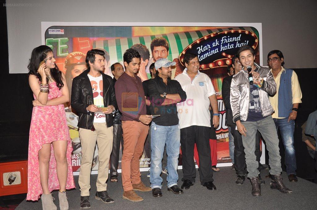 Tapsee Pannu, Ali Zafar, Siddharth Narayan, David Dhawan at the Audio release of Chashme Baddoor in Mumbai on 19th Feb 2013