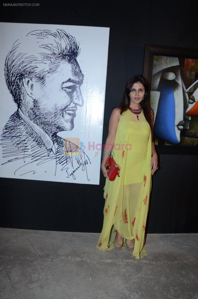 Nisha Jamwal at art show by Jagannath Paul in jehangir Art Gallery on 21st feb 2013