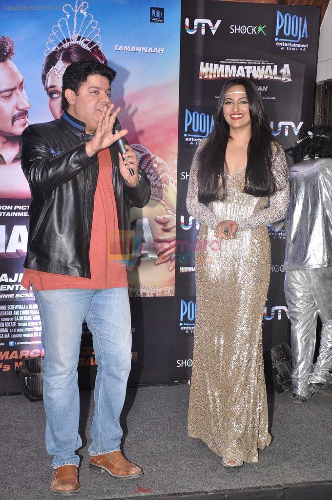 Sonakshi Sinha, Sajid Khan at the launch of Himmatwala's item number in Mumbai on 22nd Feb 2013