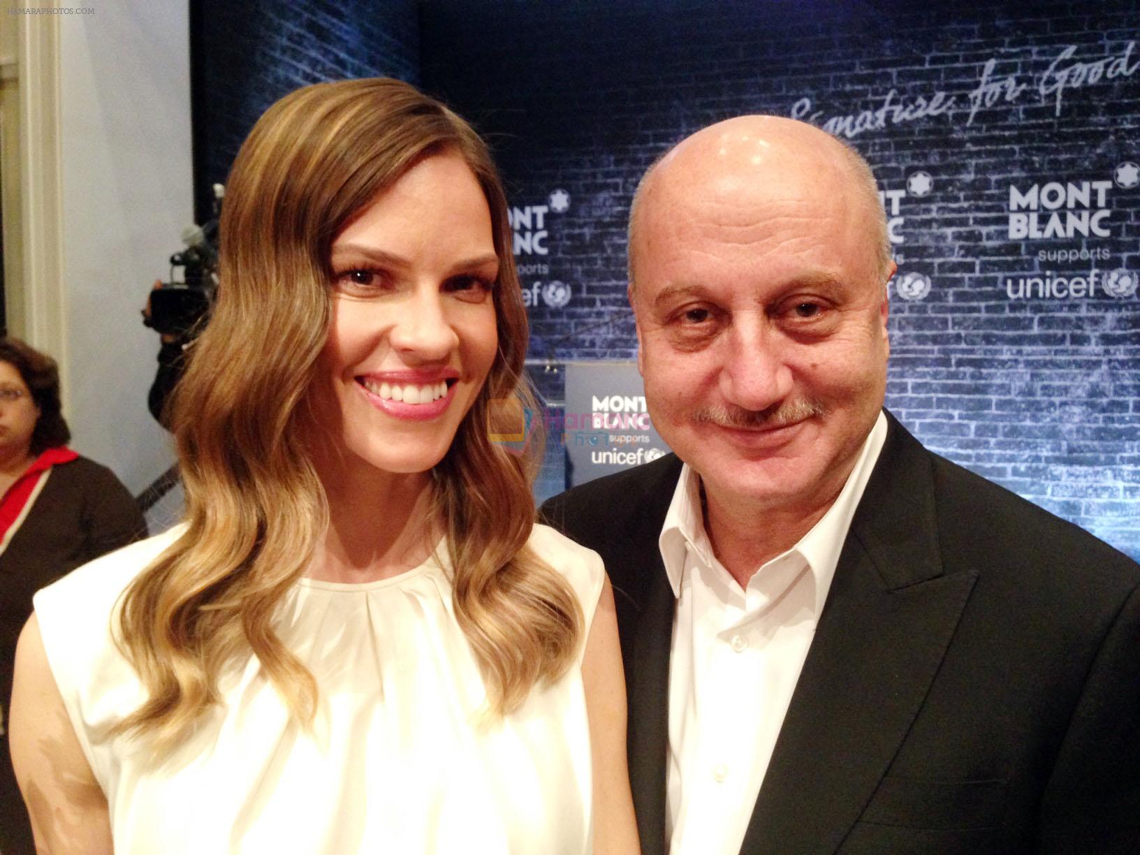 Hillary Swank, Anupam Kher attends Pre Oscar Nomination Party by Weinstein Brothers