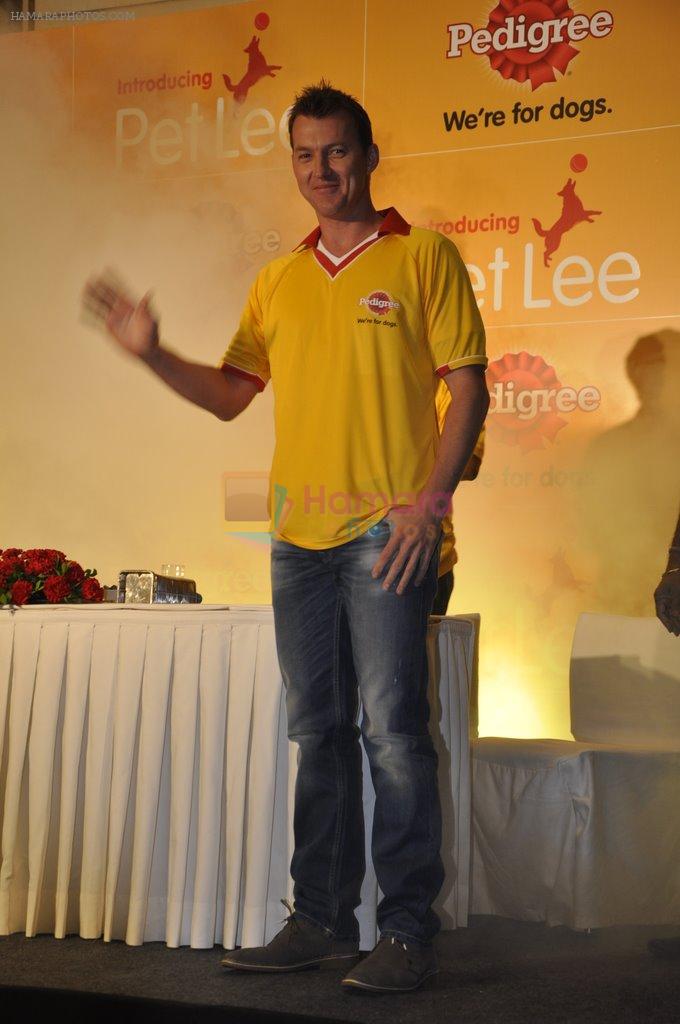 Bret Lee at Pedigree press meet in Mumbai on 1st March 2013