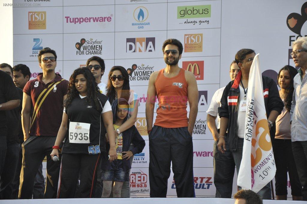 Jackky Bhagnani at DNA Women's Half Marathon in Mumbai on 10th March 2013