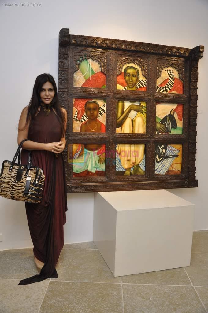 Nisha Jamwal at Anjolie Ela Menon exhibits in ICIA, Mumbai on 11th March 2013