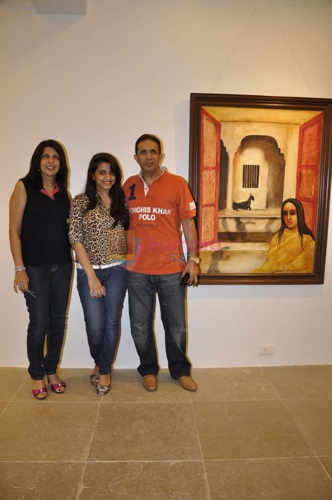 Parvez Damania at Anjolie Ela Menon exhibits in ICIA, Mumbai on 11th March 2013