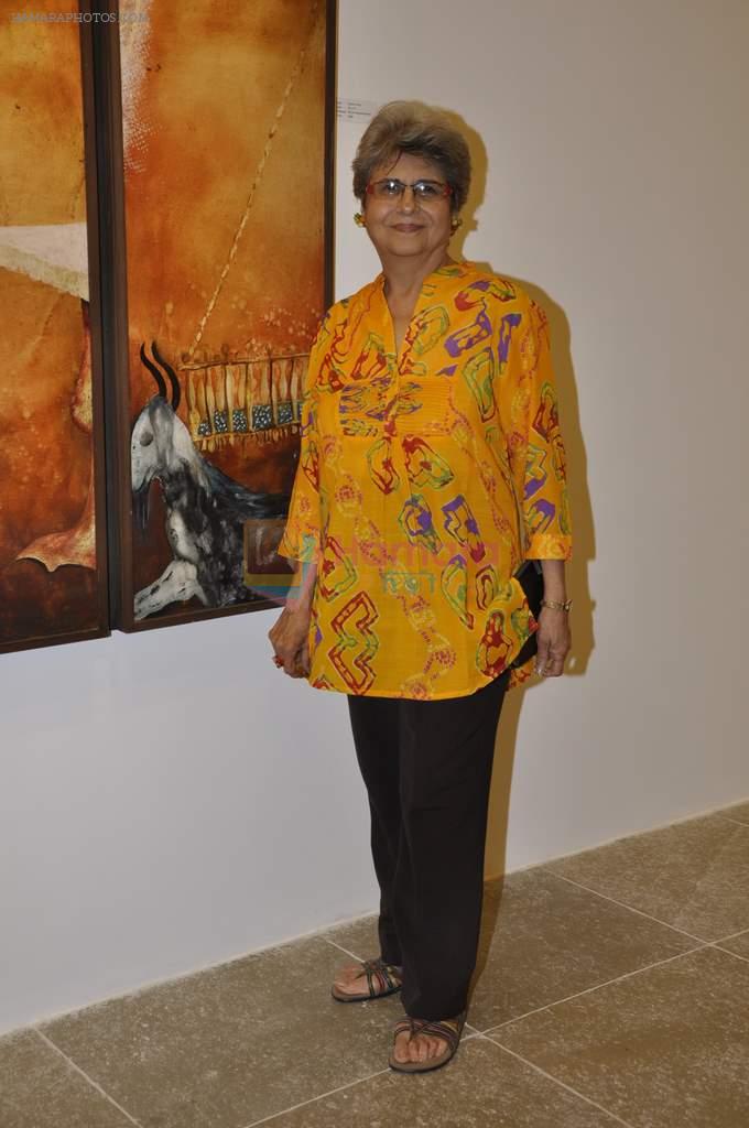 at Anjolie Ela Menon exhibits in ICIA, Mumbai on 11th March 2013