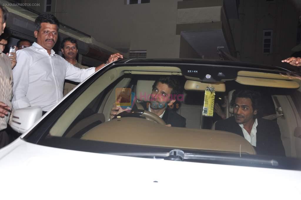 Hrithik Roshan, Arjun Rampal at Spielberg's party in Mumbai on 12th March 2013